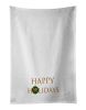 Elo Dog #1 Happy Holidays Kitchen Towel Set of 2 White Dish Towels Decorative Bathroom Hand towel for Hand, Face, Hair, Yoga, Tea, Dishcloth, 19 X 28"