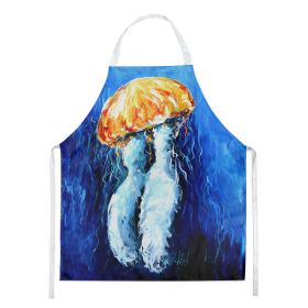 Fanta Sea Jellyfish Apron Cooking Kitchen Server Baking Crafts Gardening for Adult Women Men, Unisex, Large, Multicolor
