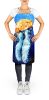 Fanta Sea Jellyfish Apron Cooking Kitchen Server Baking Crafts Gardening for Adult Women Men, Unisex, Large, Multicolor