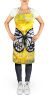 Buttefly Whisp Apron Cooking Kitchen Server Baking Crafts Gardening for Adult Women Men, Unisex, Large, Multicolor