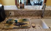 American Black Duck Dish Drying Mat Absorbent Dish Drying Mat Pad for Kitchen Counter Dish Drainer Mat for Countertop, 14 x 21", Multicolor