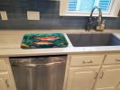 Trout Dish Drying Mat Absorbent Dish Drying Mat Pad for Kitchen Counter Dish Drainer Mat for Countertop, 14 x 21", Multicolor