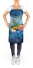 Yellowfin Tuna Apron Cooking Kitchen Server Baking Crafts Gardening for Adult Women Men, Unisex, Large, Multicolor