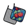 Creole Tomatoes Pair of Pot Holders Kitchen Heat Resistant Pot Holders Sets Oven Hot Pads for Cooking Baking BBQ, 7 1/2 x 7 1/2